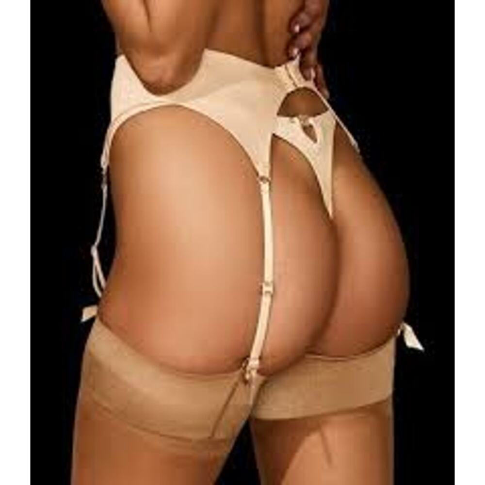HONEY BIRDETTE Eveyday Smooth Suspender Garter Belt XS Toasted Almond - Picture 2 of 6